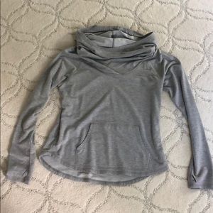 cowl neck light sweatshirt